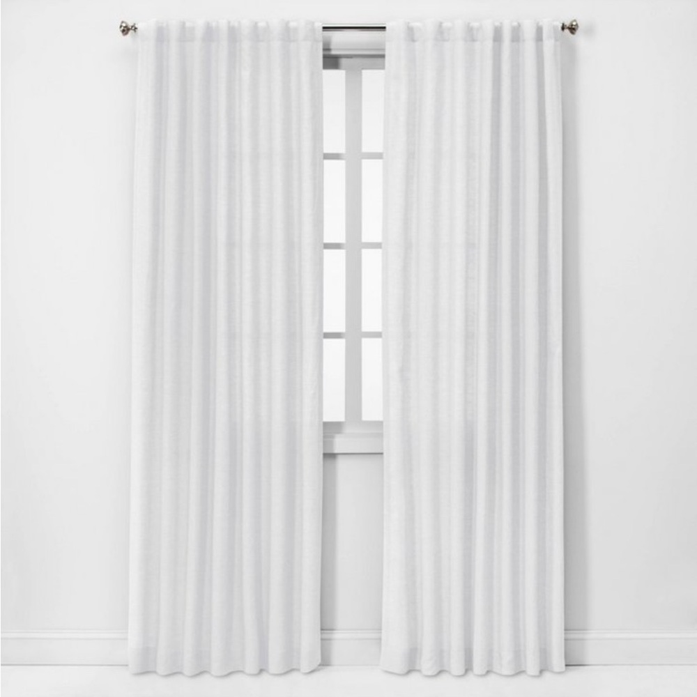 Opalhouse Sheer White Light Filtering Curtains - Set of 2